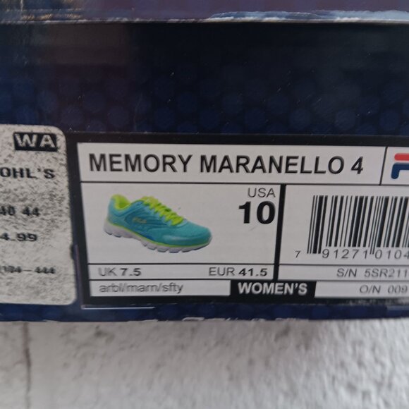 Fila Maranello 4 Shoes Blue and Green - Picture 4 of 4